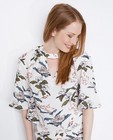 Hemden - Roomwitte blouse met florale print