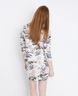 Blazers - Roomwitte blazer met florale print