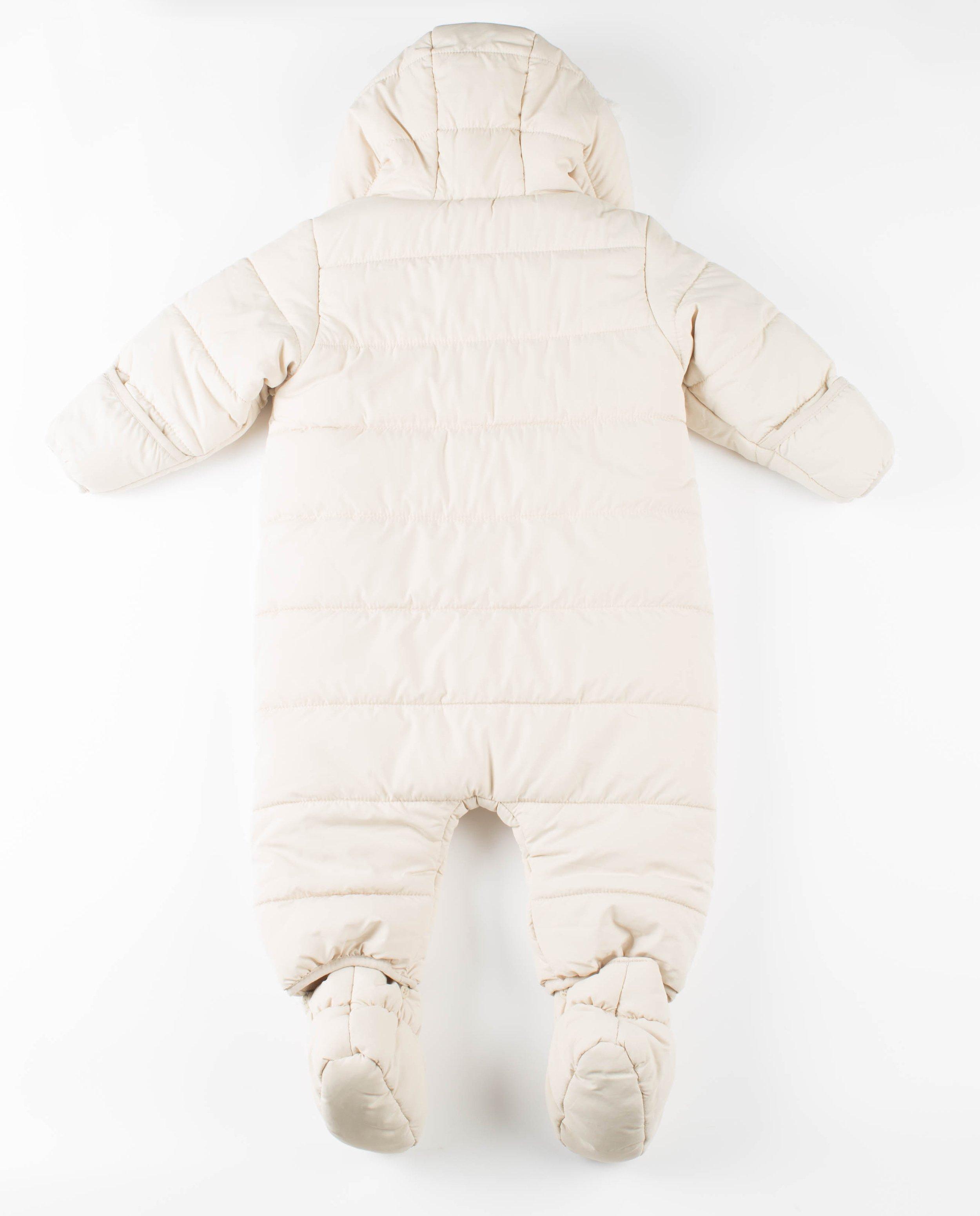 Jassen - Zandkleurige onesie, imitatiepels
