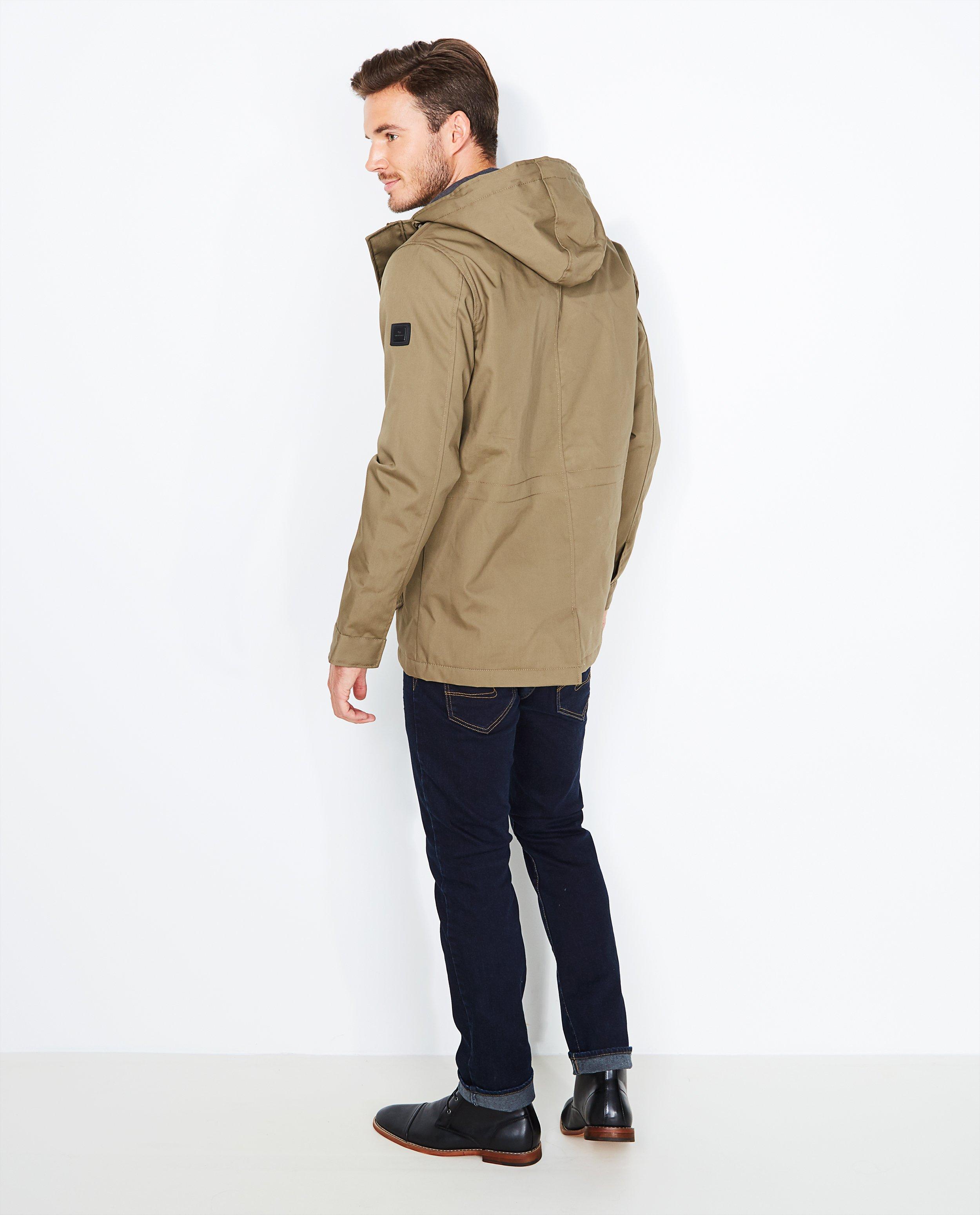 Manteaux - Kaki gewatteerde parka 