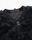 Blazers - Zwart fluffy vest van imitatiebont