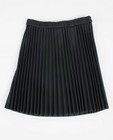 Jupes - Zwarte plissé rok van imitatieleer