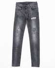 Grijze washed jeans met opschrift - null - Groggy