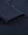 Blazers - Marineblauwe blazer met reliëf