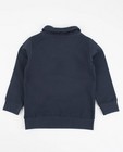 Sweaters - Nachtblauwe sweater met sjaalkraag