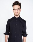 Hemden - Zwart effen hemd