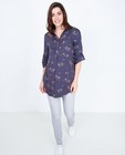 Taupe blouse van viscose met print - null - Joli Ronde