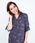 Hemden - Taupe blouse van viscose met print