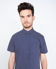 Hemden - Donkerblauw hemd met pijtjesprint