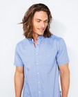 Hemden - Blauw jeanshemd met korte mouwen