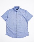 Hemden - Blauw jeanshemd met korte mouwen