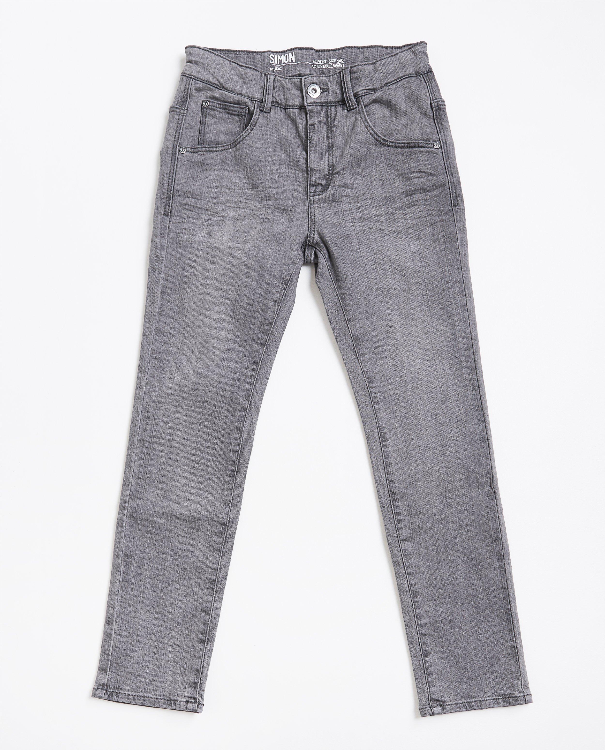 Jeans gris slim - null - JBC