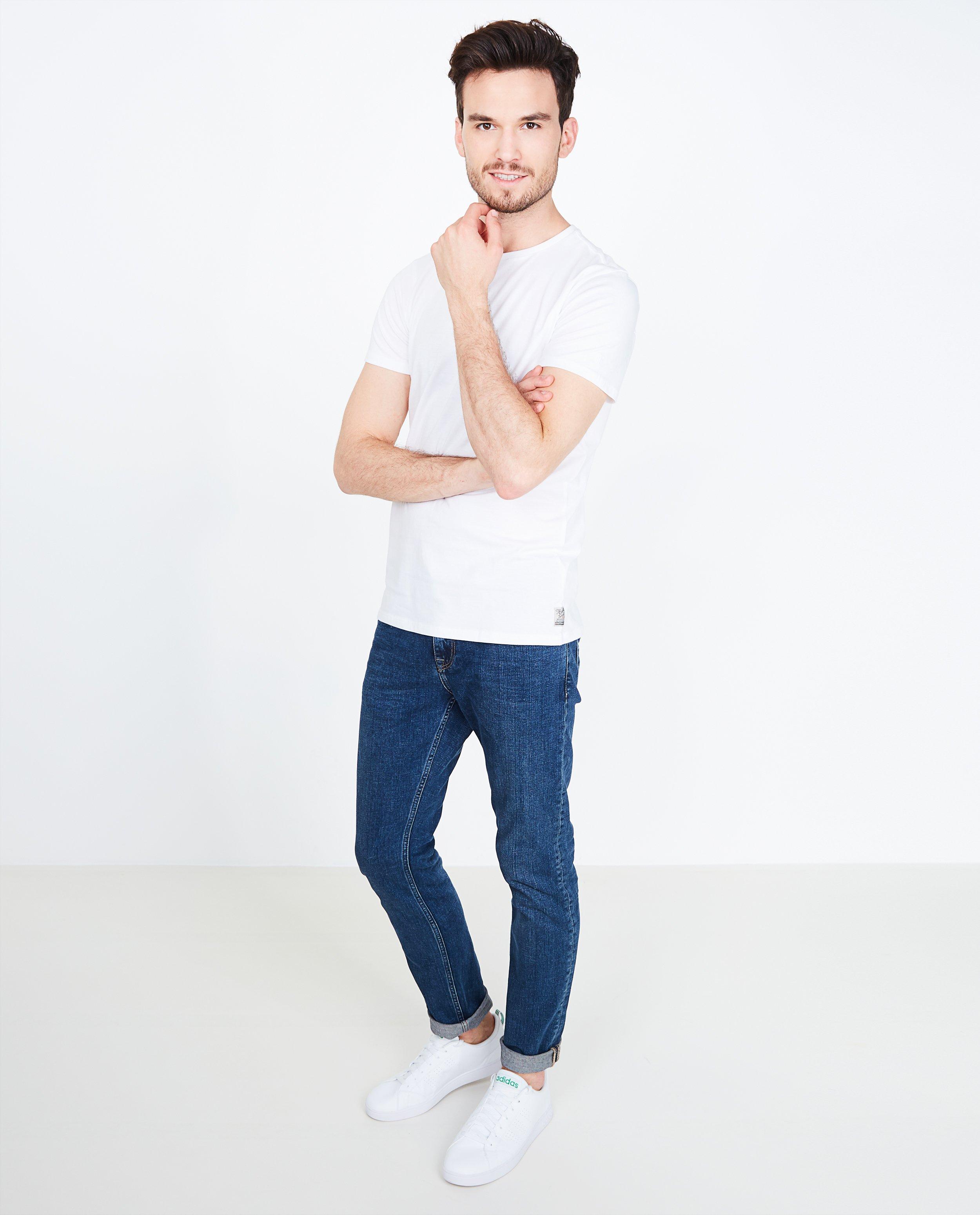 Wit basic T-shirt - slim fit - Quarterback