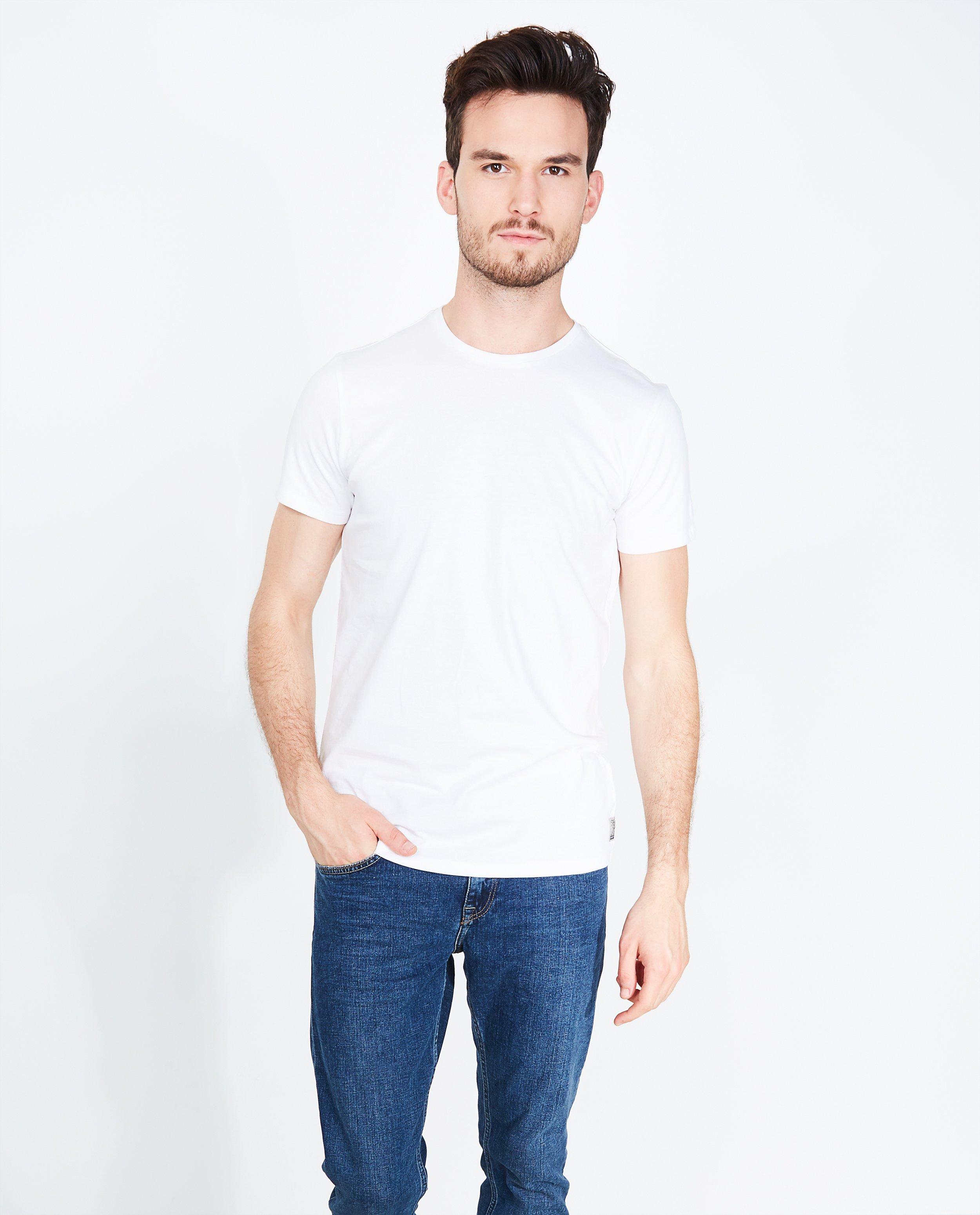 T-shirts - Wit basic T-shirt