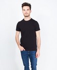 Zwart basic T-shirt - slim fit - Quarterback