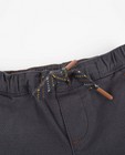 Pantalons - Donkergrijze broek met reliëf Bumba
