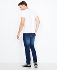 Jeans - Donkerblauwe washed slim jeans