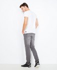 Jeans - Grijze slim jeans met wassing