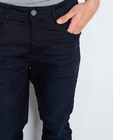 Jeans - Donkerblauwe slim jeans, sweat denim
