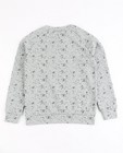 Sweaters - Grijze sweater met vlekkenprint