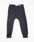 Pantalons - Zwarte sweatbroek met witte strook
