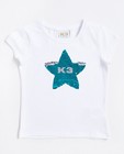 Roomwit T-shirt met ster - K3 - K3