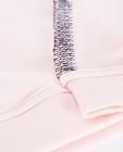 Sweats - Lichtroze sweater met pailletten