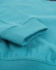 Sweats - Turkooizen sweater met patches