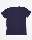 T-shirts - T-shirt bleu marine avec impression et fermeture à glissière