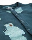 Pyjamas - Blauwgrijs pyjamapak met berenprint