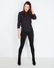 Broeken - Zwarte skinny jeans met knopen