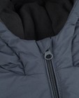 Jassen - Donkerblauwe jas met reflecterende print