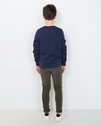 Blauwgrijze sweater met print - null - JBC