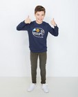 Sweats - Blauwgrijze sweater met print