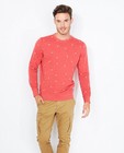 Rode sweater met bladerprint - null - Quarterback