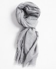 Écharpe grise à carreaux - laine mélangée - JBC