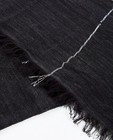 Bonneterie - Écharpe noire à carreaux