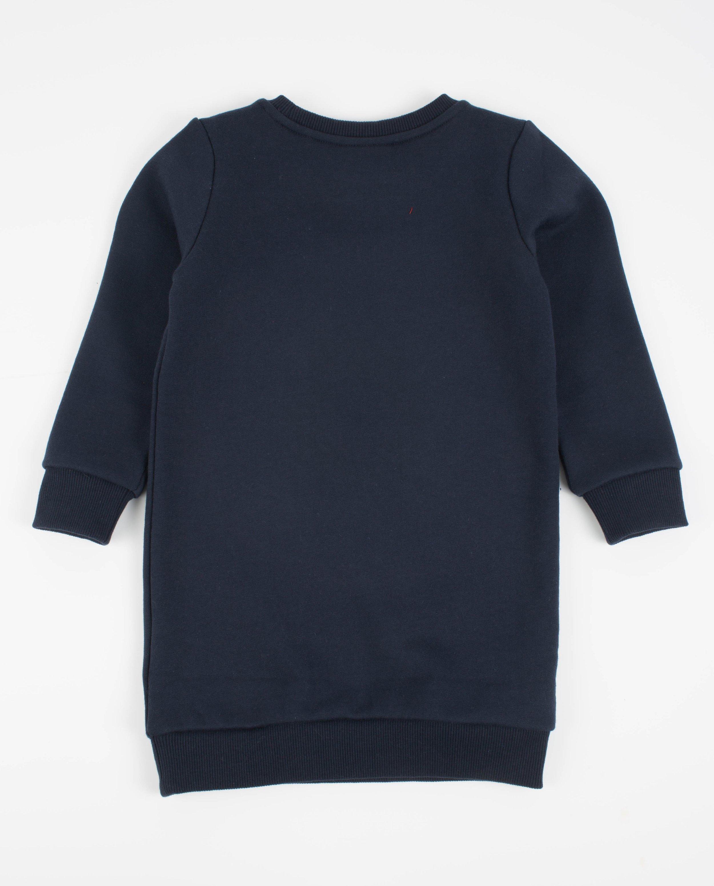 Kleedjes - Grijze sweatjurk met pailletten