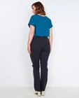 Broeken - Donkerblauwe stretchy pantalon 