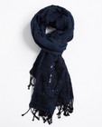 Sjaal met parels - in nachtblauw - JBC