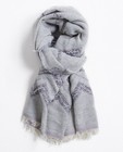 Sjaal met zilveren detail - in grijs - JBC