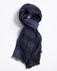 Sjaal met ruiten - in donkerblauw - JBC