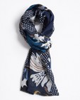 Sjaal met bloemenprint - in blauw - JBC