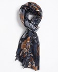 Sjaal met bloemenprint - in grijs - JBC