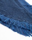 Breigoed - Blauwe driehoekige sjaal