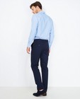 Pantalons - Donkerblauwe chino, fijne structuur