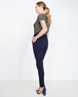 Shorten - Marineblauwe broek met hoge taille