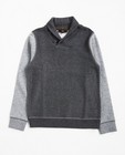 Grijze sweater met sjaalkraag - null - JBC