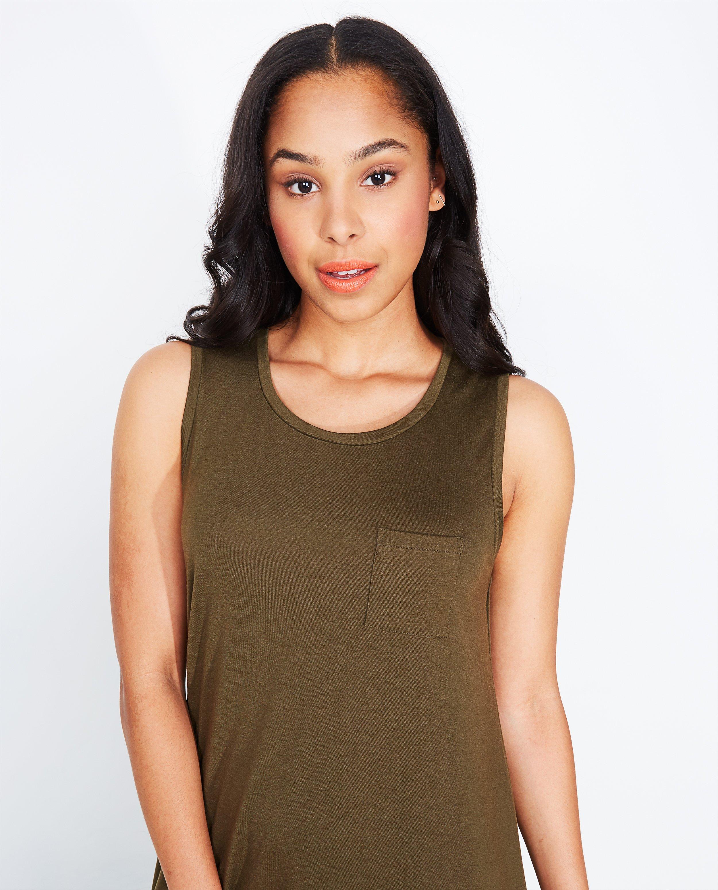 Kaki stretchy maxi-jurk - Product Detail - khaki - afbeelding nummer 4