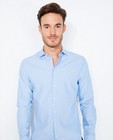 Hemden - Lichtblauw hemd met stippenprint
